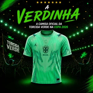 Camisa Verde da Torcida Brasil na Copa 2026