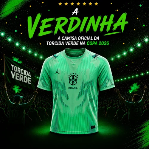 Camisa Verde da Torcida Brasil na Copa 2026