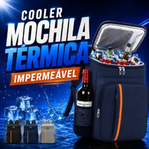 Cooler Mochila Térmica Impermeável - Azul