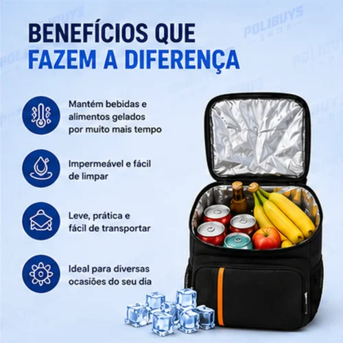 Cooler Mochila Térmica Impermeável