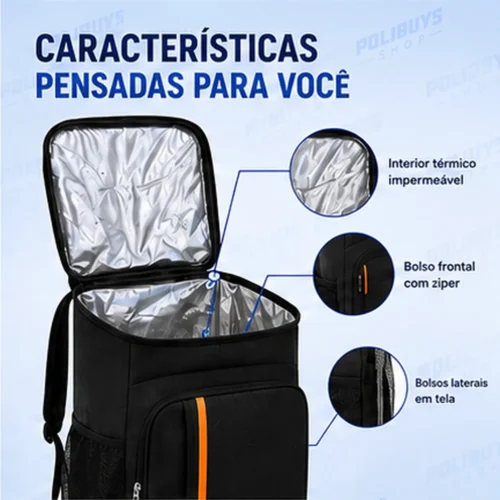 Cooler Mochila Térmica Impermeável