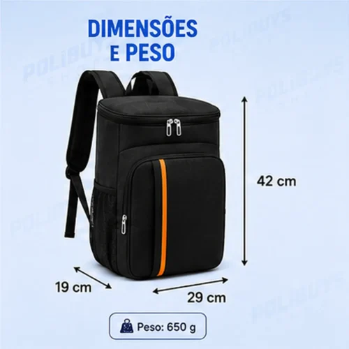 Cooler Mochila Térmica Impermeável