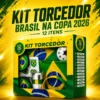 Kit Torcedor Brasil na Copa 2026 – 12 Itens