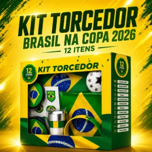 Kit Torcedor Brasil na Copa 2026 – 12 Itens