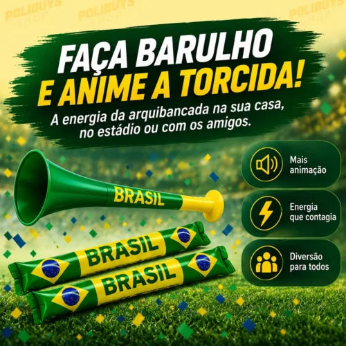 Kit Torcedor Brasil na Copa 2026 – 12 Itens