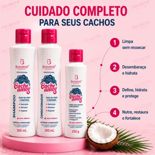 Kit Tratamento Capilar Cacheamos – Bio Instinto