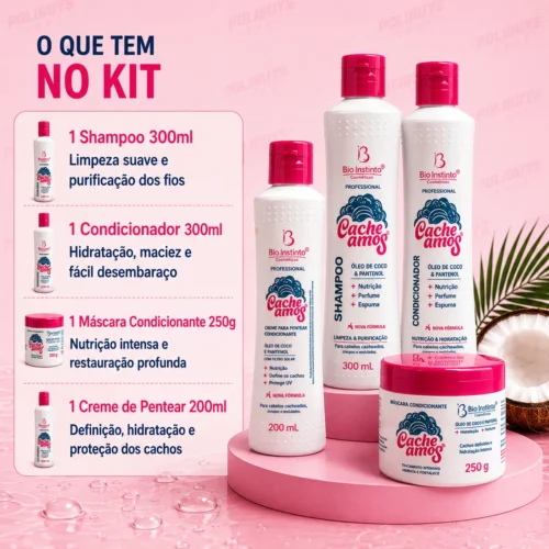 Kit Tratamento Capilar Cacheamos – Bio Instinto