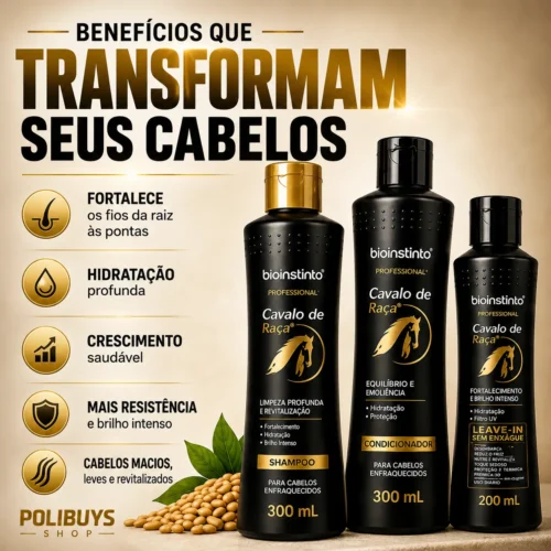 Kit Capilar Cavalo de Raça – Bio Instinto