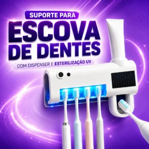 Suporte para Escova de Dentes com Dispenser