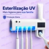 023_f3_w Suporte para Escova de Dentes com Dispenser