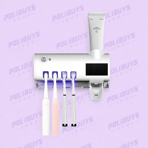 023_f8_w Suporte para Escova de Dentes com Dispenser