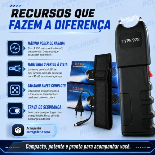 Lanterna Tática LED para Proteção Pessoal