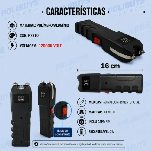 Lanterna Tática LED para Proteção Pessoal
