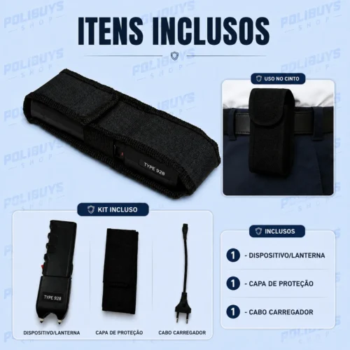 Lanterna Tática LED para Proteção Pessoal