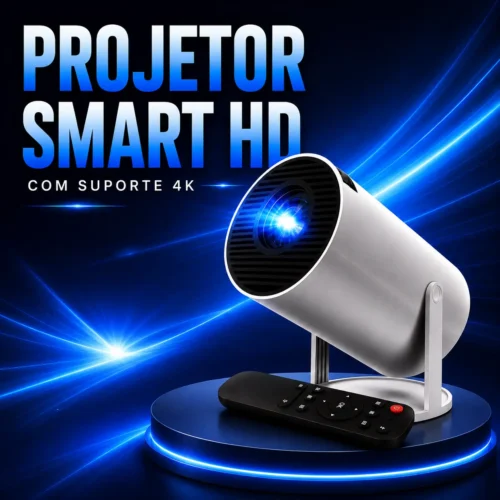 Projetor Smart HD com Suporte 4K