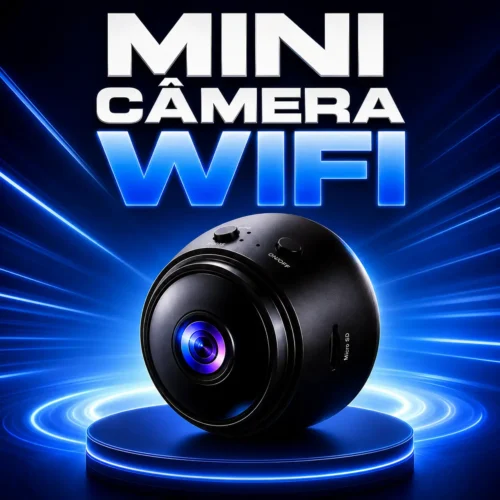Mini Câmera com Sensor e Visão Noturna