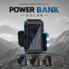Carregador Portátil Power Bank Solar - Azul