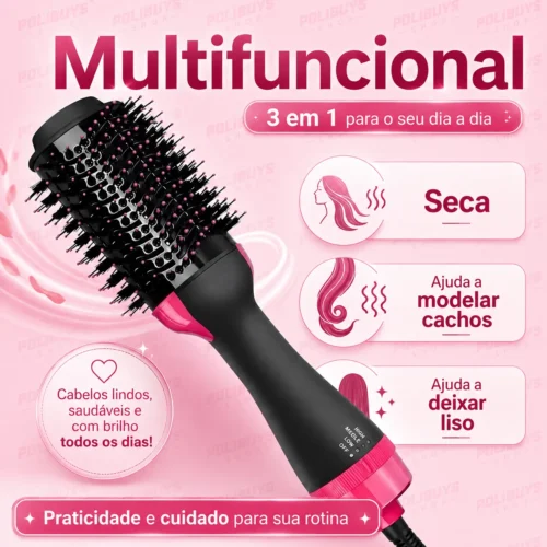 Escova Secadora Alisa e Modela 110V