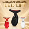 Massageador Facial LED Lift Fototerapia - Preto
