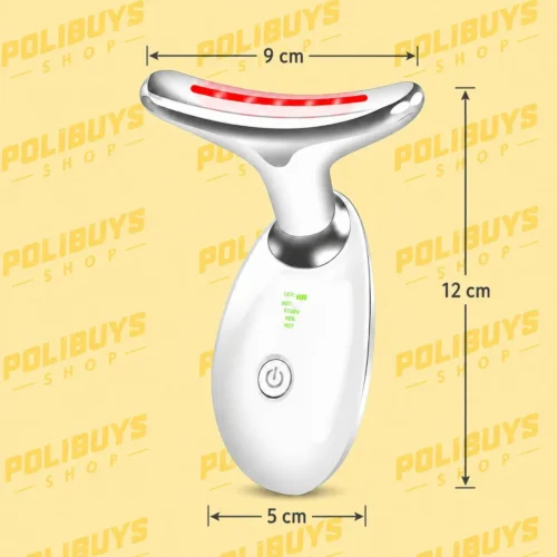 Massageador Facial LED Lift Fototerapia - Preto