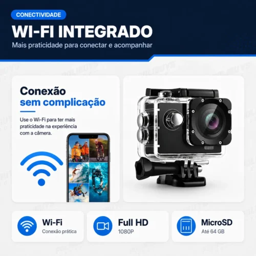 Câmera Filmadora Action Pro HD