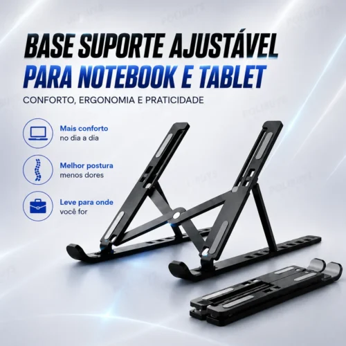 038_f2_w Base Suporte Ajustável para Notebook