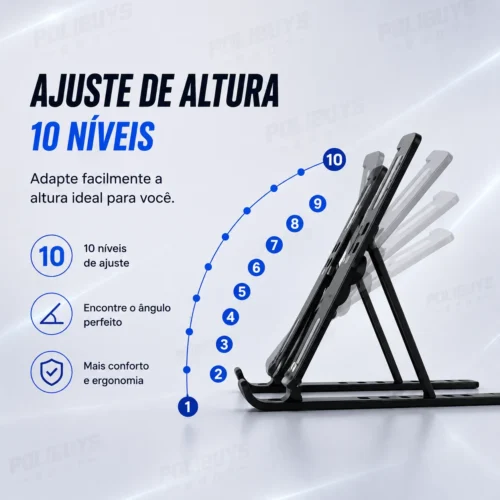 038_f4_w Base Suporte Ajustável para Notebook