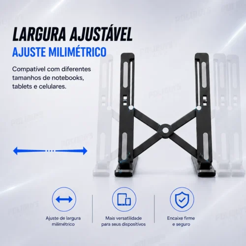038_f5_w Base Suporte Ajustável para Notebook