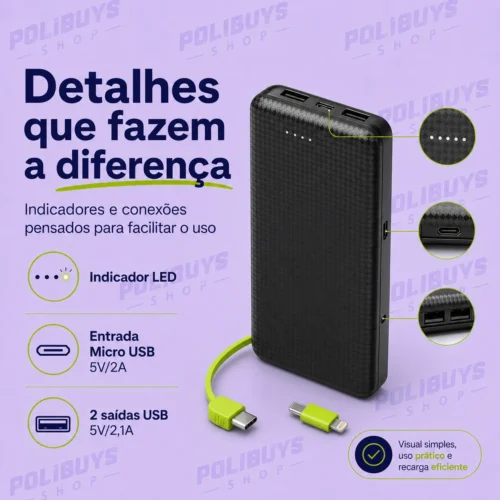039_f3_w Carregador Power Bank Universal