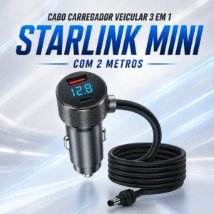 Cabo Carregador Veicular Starlink Mini