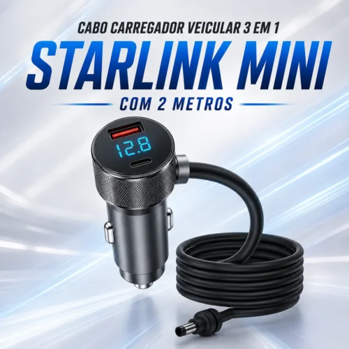 043_f1_w Cabo Carregador Veicular Starlink Mini