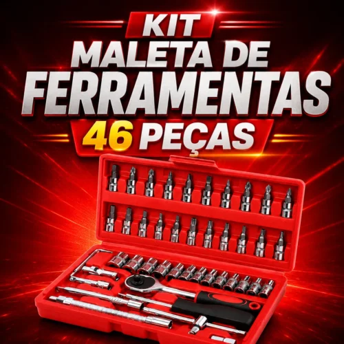 Kit Maleta de Ferramentas – 46 Peças