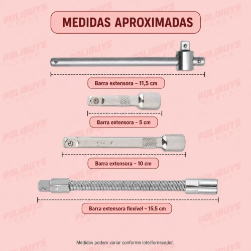 Kit Maleta de Ferramentas – 46 Peças