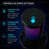 046_f5_w Microfone Condensador Stream Gamer RGB