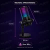 046_f8_w Microfone Condensador Stream Gamer RGB