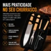 047_f2_w Kit de Churrasco em Aço Inox – 3 Peças