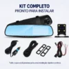 Espelho Retrovisor com Câmera Frontal e Ré