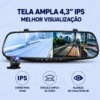 Espelho Retrovisor com Câmera Frontal e Ré