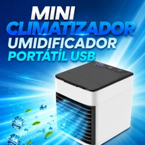 Mini Climatizador Umidificador Portátil USB