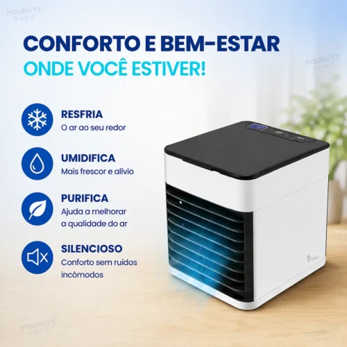 049_f2_w Mini Climatizador Umidificador Portátil USB