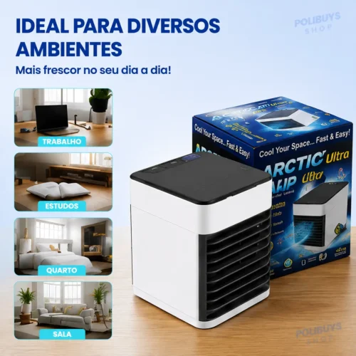 049_f8_w Mini Climatizador Umidificador Portátil USB