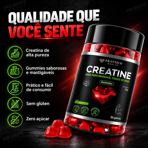 Creatina Gummies Prattico Health - 30 Gomas