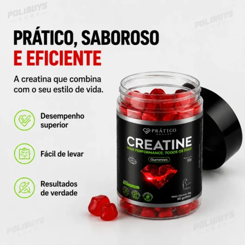 Creatina Gummies Prattico Health - 30 Gomas
