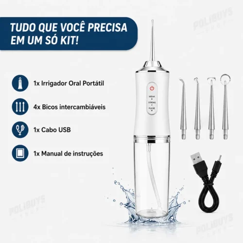 052_f6_w Jato Irrigador para Higiene Oral Portátil
