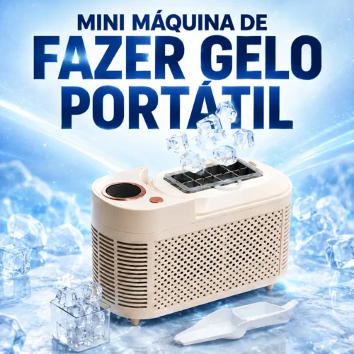 053_f1_w Mini Máquina de Fazer Gelo Portátil 110V