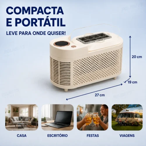 053_f7_w Mini Máquina de Fazer Gelo Portátil 110V