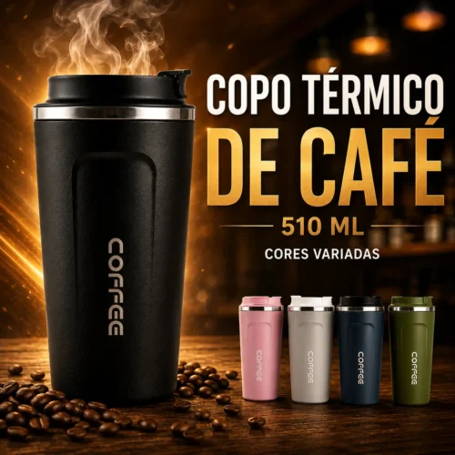 054_f1_w Copo Térmico de Café 510ml - Cores Variadas