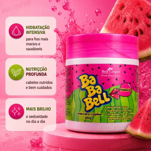 Kit Capilar BabaBell Melancia - Bell Corpus