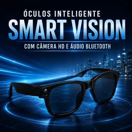 058_f1_w Óculos Inteligente Smart Vision com Câmera