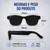 058_f7_w Óculos Inteligente Smart Vision com Câmera